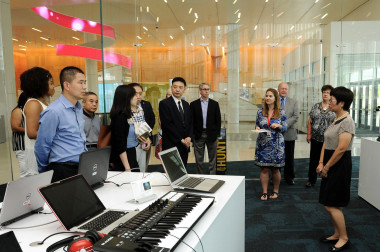Delegation from BAST (Beijing Association for Science and Technology) visiting the Hunt Library