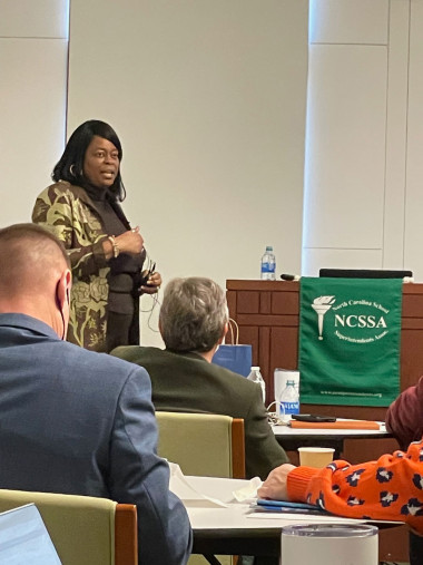 Dr. Valerie Bridges, 2022 State Superintendent of the Year, mentoring aspiring superintendents Dr. Valerie Bridges, 2022 State Superintendent of the Year, mentoring aspiring superintendents